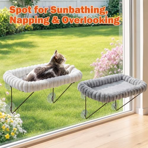 Zakkart SnugCloud Cat Window Perch, 100% Metal Supported from Below - Image 6