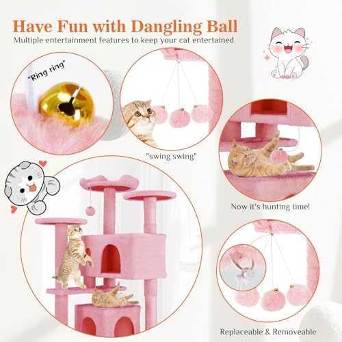 Sweetcrispy 54-inch Cat Tree Tower - Image 3