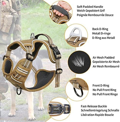 HEELE Dog Harness, Dog Harness for Small Medium Large Dogs No Pull Adjustable - Image 2