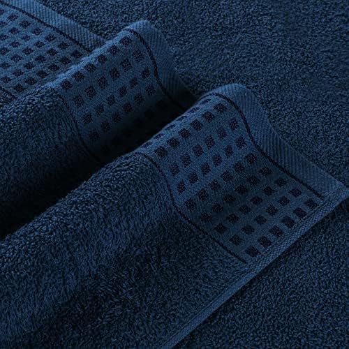 GLAMBURG 100% Cotton 2 Pack Oversized Bath Towel Set 28x55 Inches, Ultra Soft - Image 2