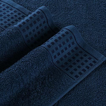 GLAMBURG 100% Cotton 2 Pack Oversized Bath Towel Set 28x55 Inches, Ultra Soft - Image 2