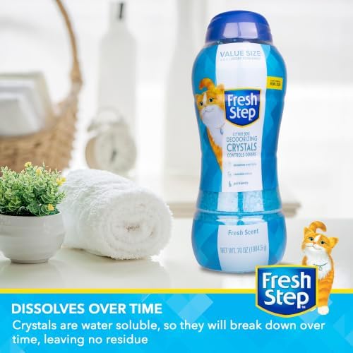 Fresh Step Cat Litter Crystals Deodorizer, Fresh Scent, 70 Oz - Image 4