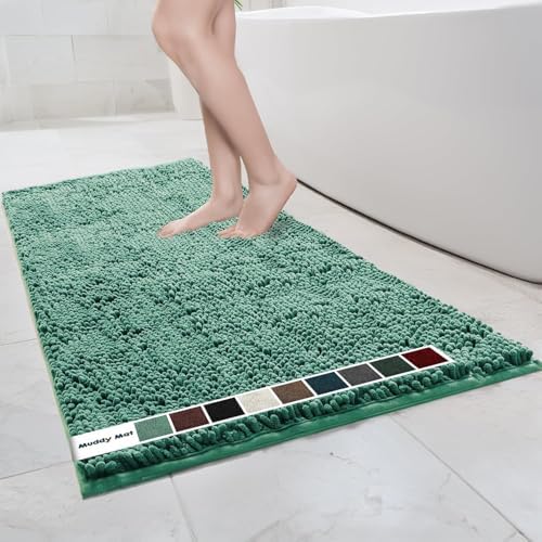 Muddy Mat® | Chenille Bathroom Rugs Quick Dry Microfiber Mats Non Slip Washable by MuddyMat%C2%AE