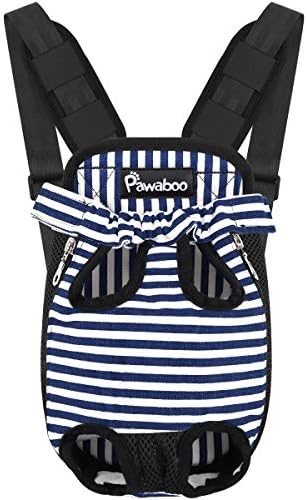 Pawaboo Pet Carrier Backpack, Adjustable Pet Front Cat Dog Carrier Backpack by Pawaboo