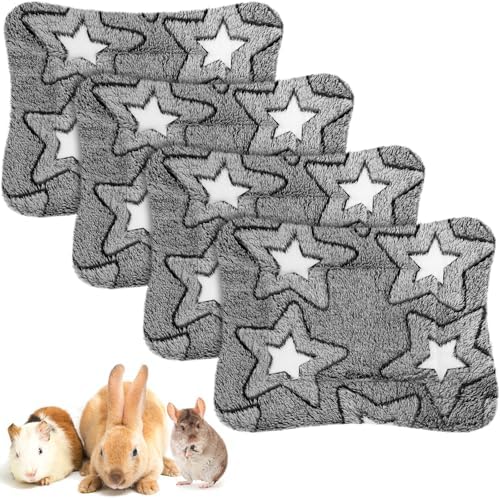 Haull 4 Pcs Waterproof Guinea Pig Bedding Mat, Double Star, 13 x 10 by Haull