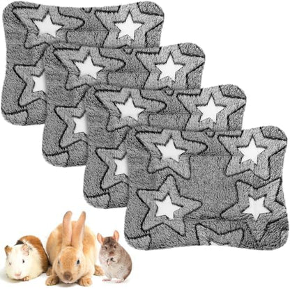 Haull 4 Pcs Waterproof Guinea Pig Bedding Mat, Double Star, 13 x 10 by Haull
