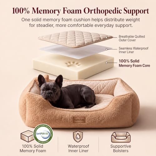 Cooling Orthopedic Dog Bed for Large Dogs, Memory Foam, Washable Cover - Image 5
