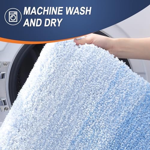 OLANLY Bathroom Runner Rug 70x24, Extra Soft Absorbent Microfiber Bath Rugs - Image 6