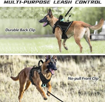 WINGOIN Black Tactical Dog Harness - Image 4