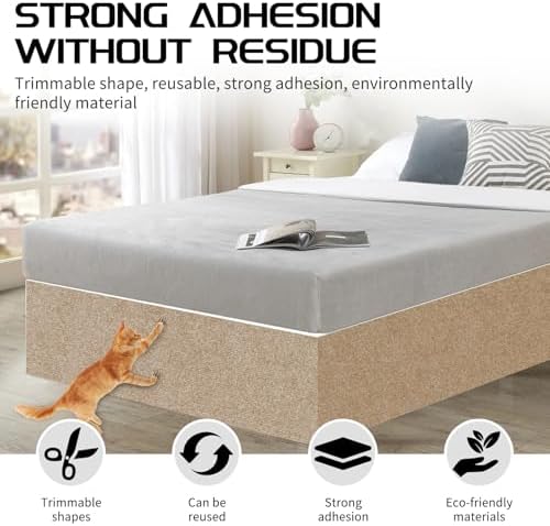 2 Pcs Self-Adhesive Cat Scratch Mat, Cat Scratch Furniture Protector - Image 5