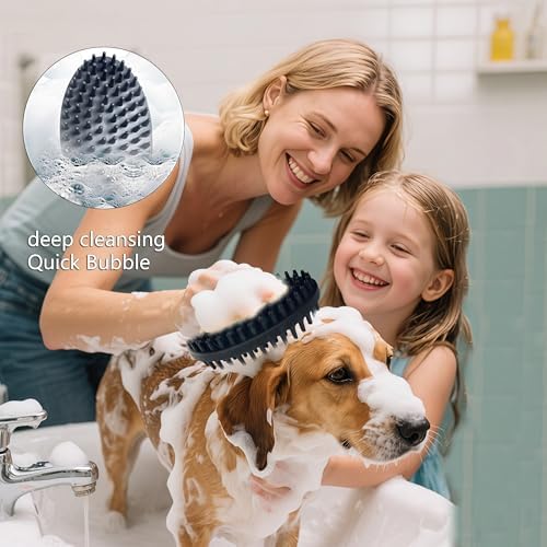 ROPO Double Sided Dog Bath Brush, Pet Grooming Tool - Image 4