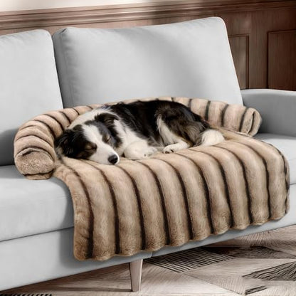 WATANIYA PET Large Dog Couch Bed, Fluffy Washable Couch Protector by WATANIYAPET