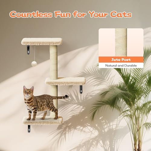 6-in-1 Wall Mounted Cat Climber Set - Image 7