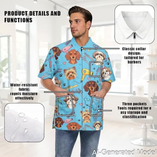 Professional Grooming Smock Unisex, Water Resistant Anti-Static - Image 5