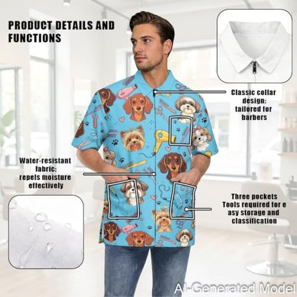 Professional Grooming Smock Unisex, Water Resistant Anti-Static - Image 5