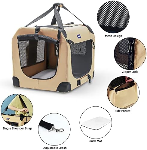 Petprsco Portable Collapsible Dog Crate - Image 3