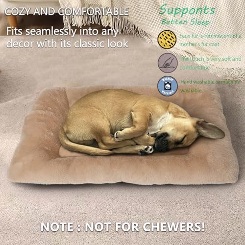 Small Dog Crate Pad 22 x 13 Washable Dog Beds - Image 2