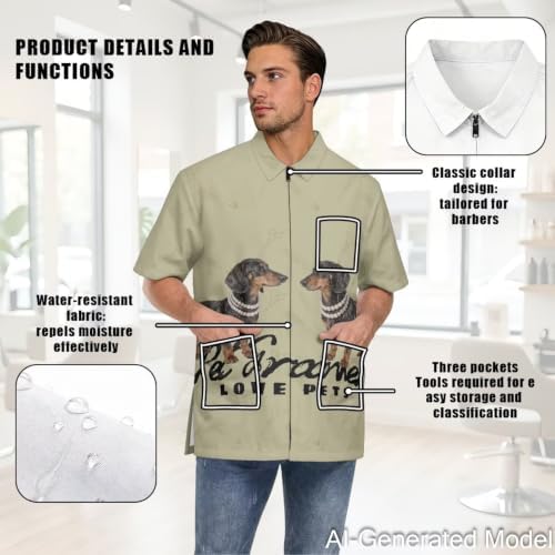 Professional Grooming Smock Unisex, Water Resistant Anti-Static - Image 5