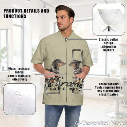 Professional Grooming Smock Unisex, Water Resistant Anti-Static - Image 5