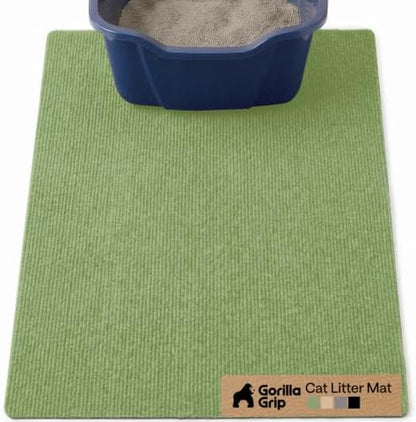 GORILLA GRIP Cat Litter Box Mat, Soft Felt Scatter Catcher by GorillaGrip
