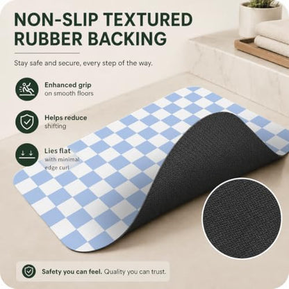 Natural Diatomaceous Earth Bath Mat, Ultra Thin Quick Dry Floor Rug - Image 5