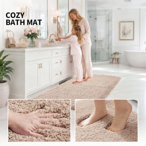 ILANGO Bathroom Rugs 36" × 24", Extra Soft Absorbent Microfiber Bath Rugs - Image 5