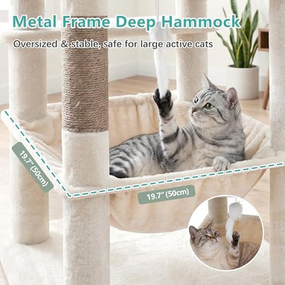 Cat Tree, 81.1" Skyward Corner Cat Tower - Image 4
