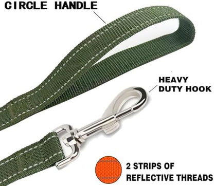 Reflective Dog Leash 4Ft /5 Foot /6 Feet Long, 1 Inch Wide, - Image 4