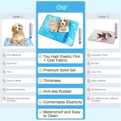 Dog Cooling Mat, Non Toxic Gel Cooling Pad - Image 5