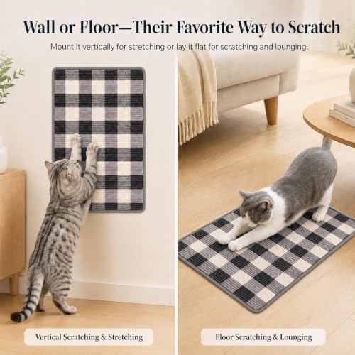 Cat Scratcher Mat, Natural Sisal Cat Scratch Pad - Image 4