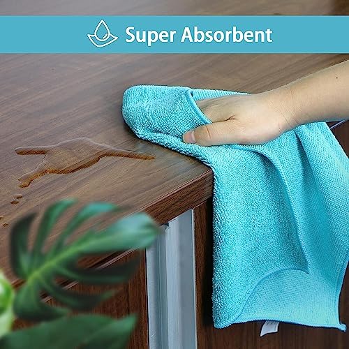 HOMEXCEL 24PK Microfiber Cleaning Cloth, Cleaning Rag - Image 4