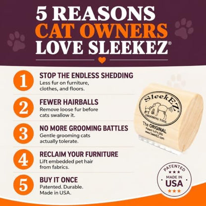 SleekEZ Cat Brush for Shedding - Image 2