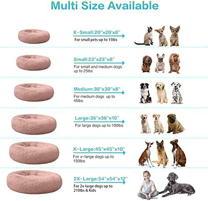 SAVFOX 36 inches Calming Donut Dog Bed - Image 6