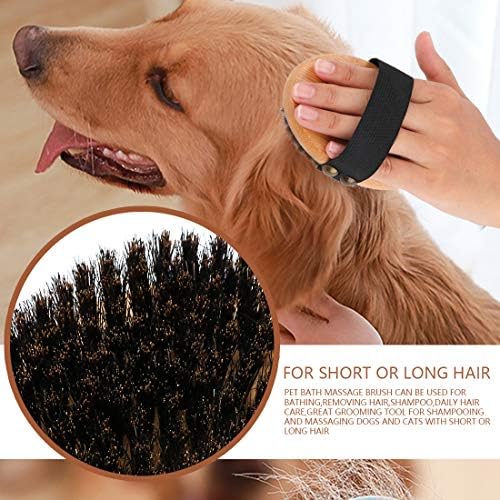 Bamboo Grooming Palm-Held Pets Brush - Image 5