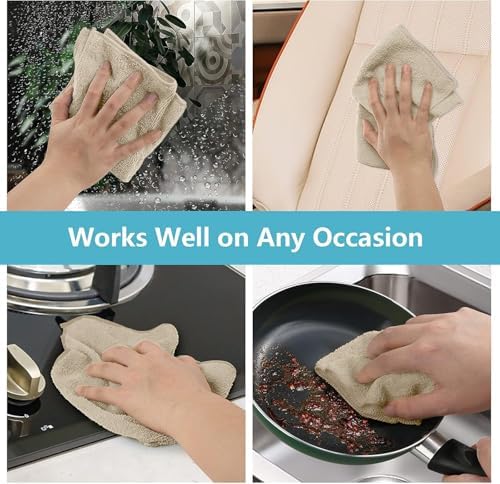 HOMEXCEL 8PK Microfiber Cleaning Cloth, Cleaning Rags - Image 7
