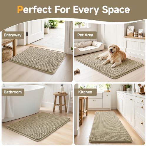 Ophanie Beige Door Mat Runner 60x48, Muddy Mats - Image 7