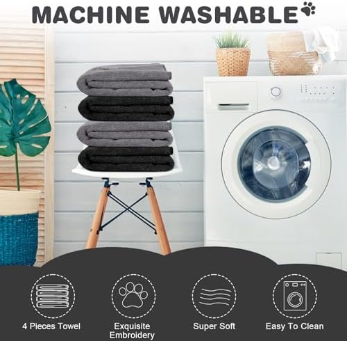 Chumia 4 Pcs Dog Towels for Drying, 16 x 32 Inch - Image 6