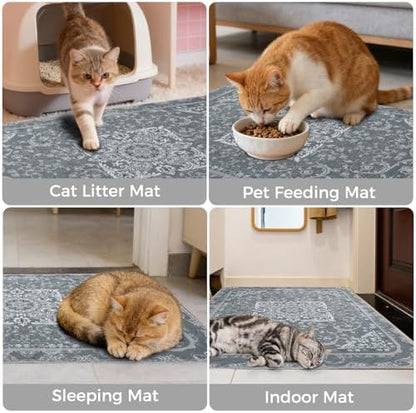 Homimp Cat Litter Mat, Litter Trapping Mat 2 Pack, Contains Mess from Box - Image 6