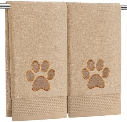 SmoothNovelty 2 Pcs Dog Paw Hand Towels by SmoothNovelty