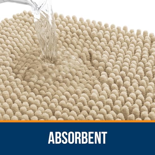 OLANLY Bathroom Rugs 36x24, Extra Soft Absorbent Chenille Bath Rugs - Image 4