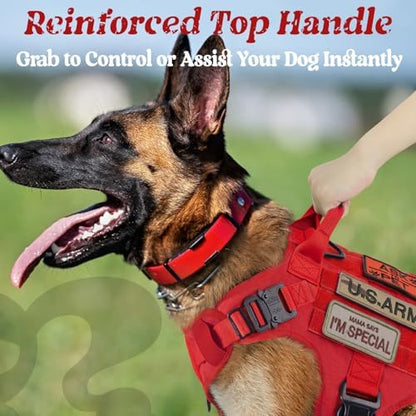 rabbitgoo Tactical Dog Harness for Medium, Heavy Duty Military No Pull Vest - Image 2