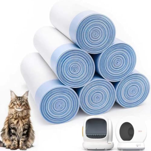 120 Count Pre-Seperated Self-Cleaning Cat Litter Box Liners Bag, Compatible by Loveishere