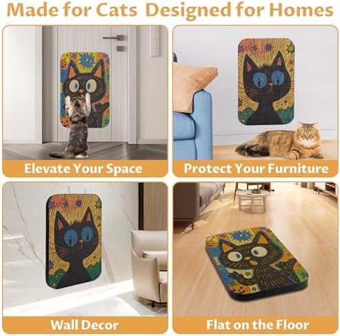 2 Pack Cat Wall Scratcher, Art Cat Scratching Board - Image 5