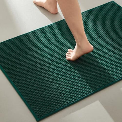 TYUU Bathroom Rugs Non Slip Washable, Super Absorbent Thin Bath Mat Quick Dry by TYUU