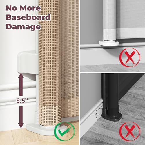 96" Retractable Baby Gate, Long Mesh Dog Gate - Image 4