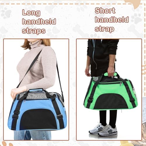 7 Pcs Cat Carrier, Soft Sided Foldable Portable Comfortable Pet Carrying Bag - Image 5