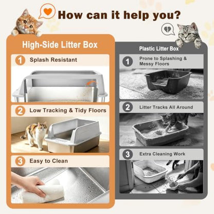 AIPERRO Stainless Steel Litter Box - Image 4