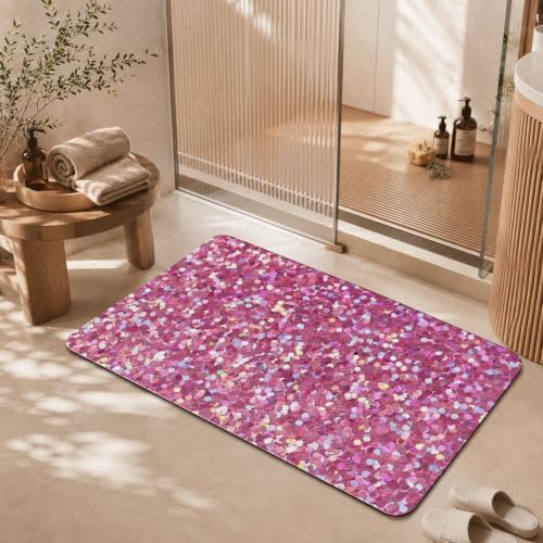Natural Diatomaceous Earth Bath Mat, Ultra Thin Quick Dry Floor Rug - Image 2