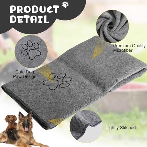 Chumia 4 Pcs Dog Towels for Drying, 16 x 32 Inch - Image 3