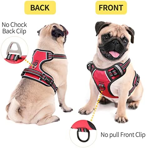 HEELE Dog Harness Harness for Small Dogs No Pull Dog Vest Harness for Small Dog - Image 3